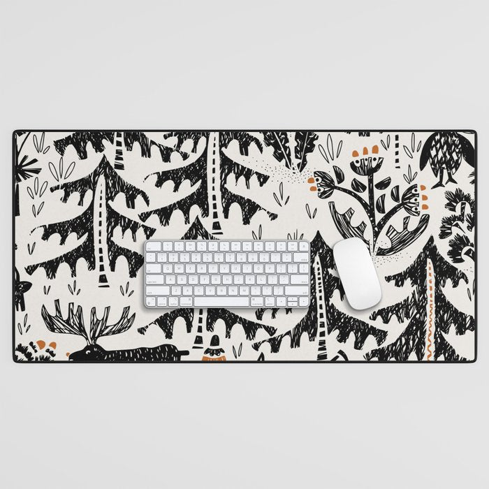 Black Forest light Desk Mat Gallery Image 1
