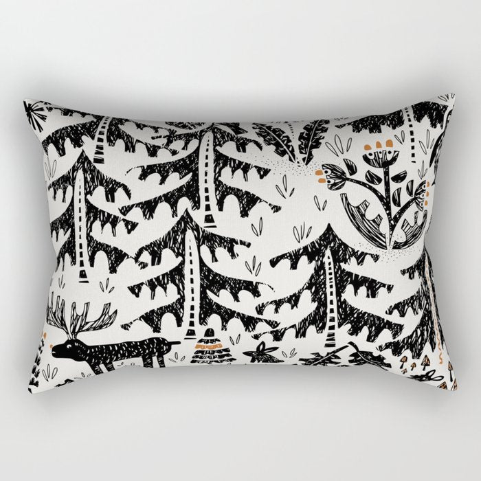 Black Forest light Rectangular Pillow Gallery Image 1