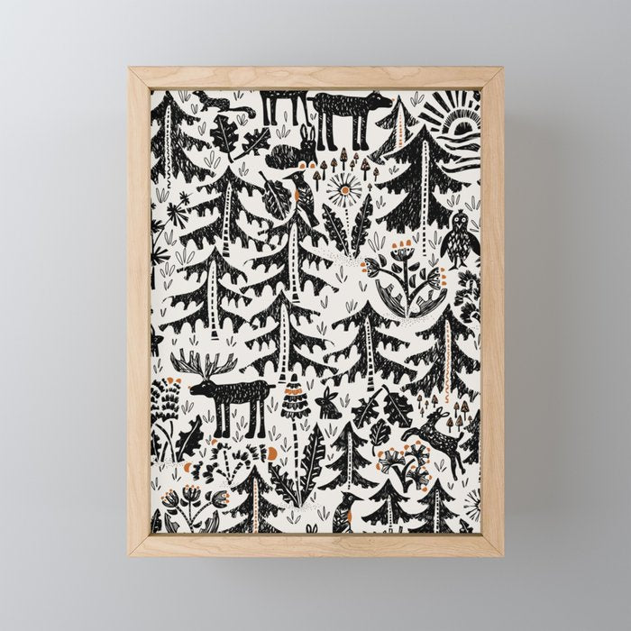 Black Forest light Mini Art Print Gallery Image 1