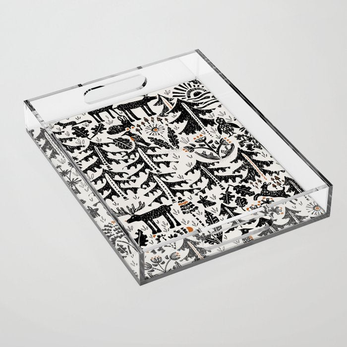 Black Forest light Acrylic Tray Gallery Image 1