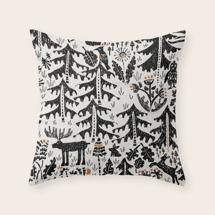 Black Forest light Throw Pillow Gallery Image 6