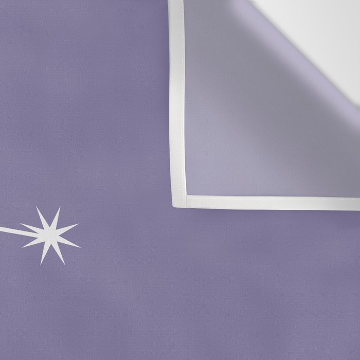 Gemini Zodiac Star Constellation Line Art Lavender Purple Wall Tapestry Gallery Image 3