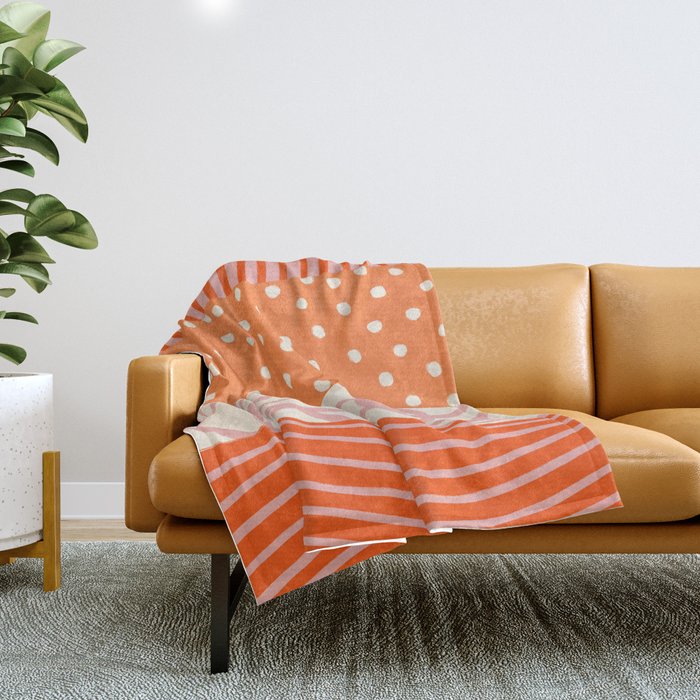 Peach Pattern Cake | PATTERN 08: The Retro Edition Throw Blanket Gallery Image 1
