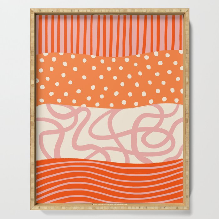 Peach Pattern Cake | PATTERN 08: The Retro Edition Serving Tray Gallery Image 1