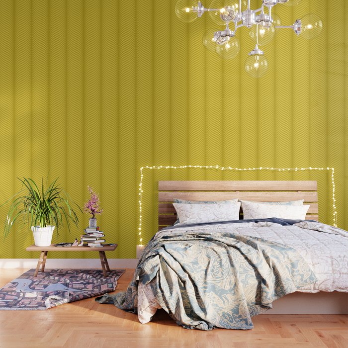 Elysian XVIII Chartreuse Green Wallpaper Gallery Image 1