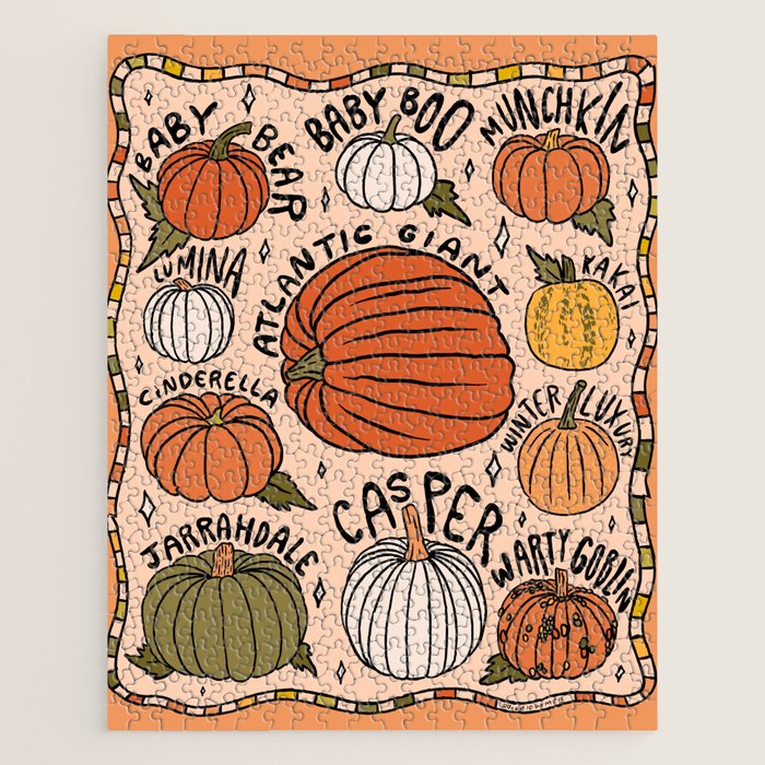 Types of Pumpkins Jigsaw Puzzle Gallery Image 1