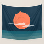 Cat Landscape 105 Wall Tapestry Gallery Image 4