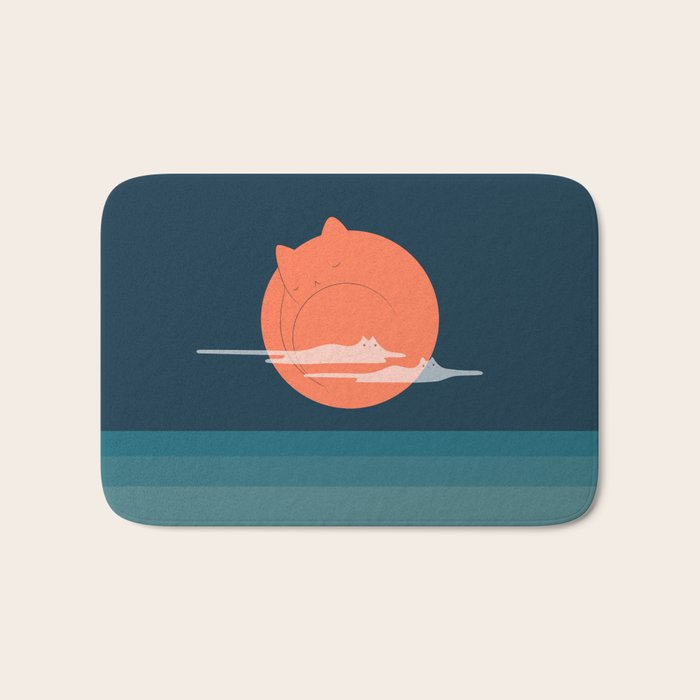 Cat Landscape 105 Bath Mat Gallery Image 1
