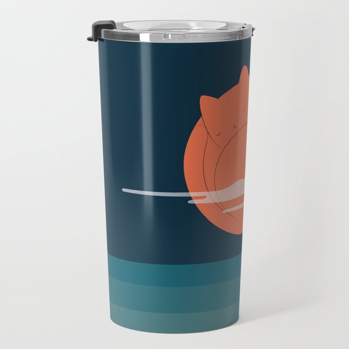 Cat Landscape 105 Travel Mug Gallery Image 3