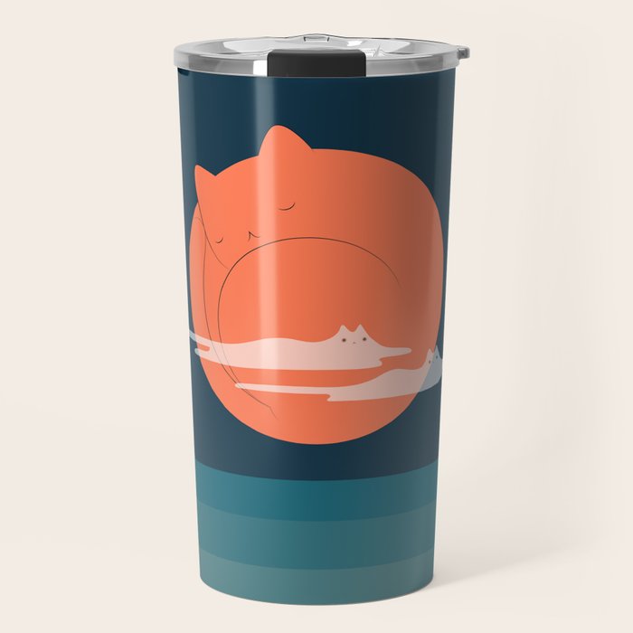 Cat Landscape 105 Travel Mug Gallery Image 1