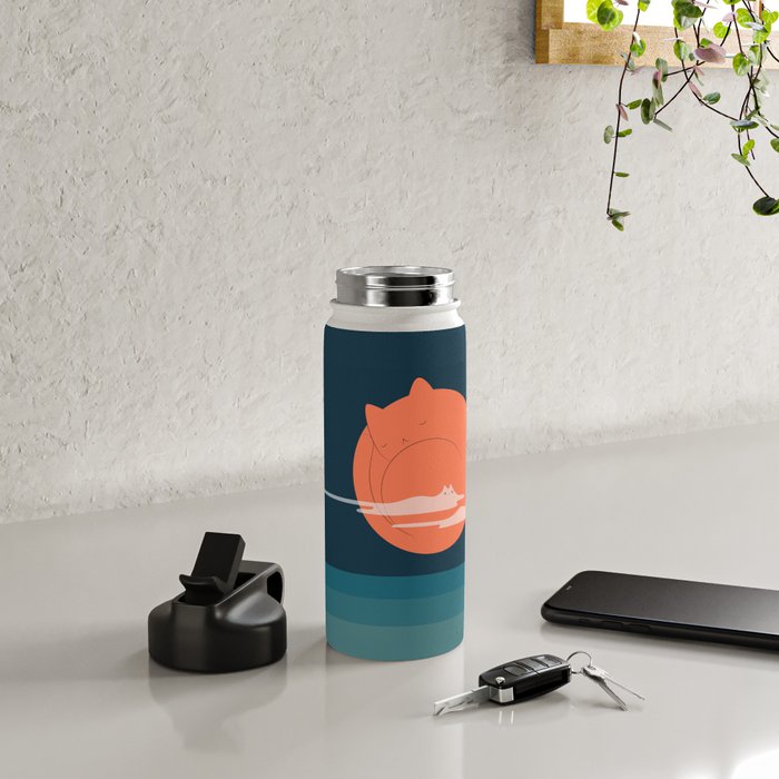 Cat Landscape 105 Water Bottle Gallery Image 4