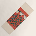 Terracotta Folk Blooms Yoga Mat Gallery Image 1