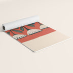 Terracotta Folk Blooms Yoga Mat Gallery Image 2