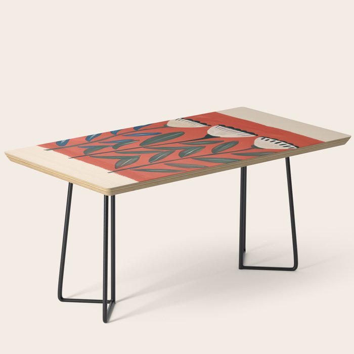 Terracotta Folk Blooms Coffee Table Gallery Image 1