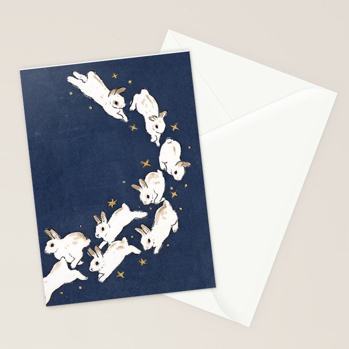 Rabbits run Stationery Card Gallery Image 2