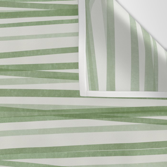 Green Stripes - Modern Abstract Style Wall Tapestry Gallery Image 3
