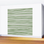 Green Stripes - Modern Abstract Style Wall Mural Gallery Image 2