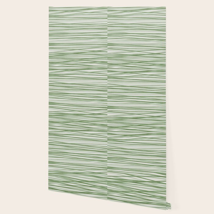Green Stripes - Modern Abstract Style Wallpaper Gallery Image 2
