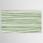 Green Stripes - Modern Abstract Style Tablecloth Gallery Image 2