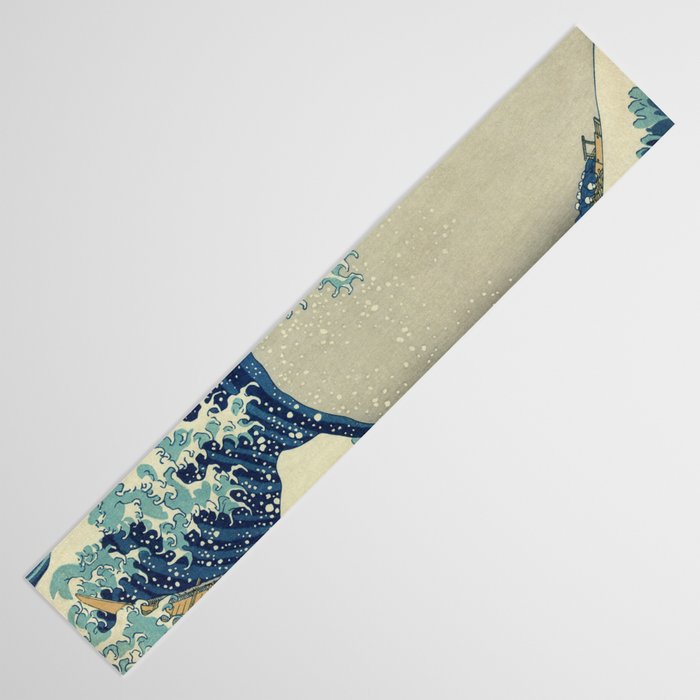 The Classic Japanese Great Wave off Kanagawa Print by Hokusai Table Runner Gallery Image 3