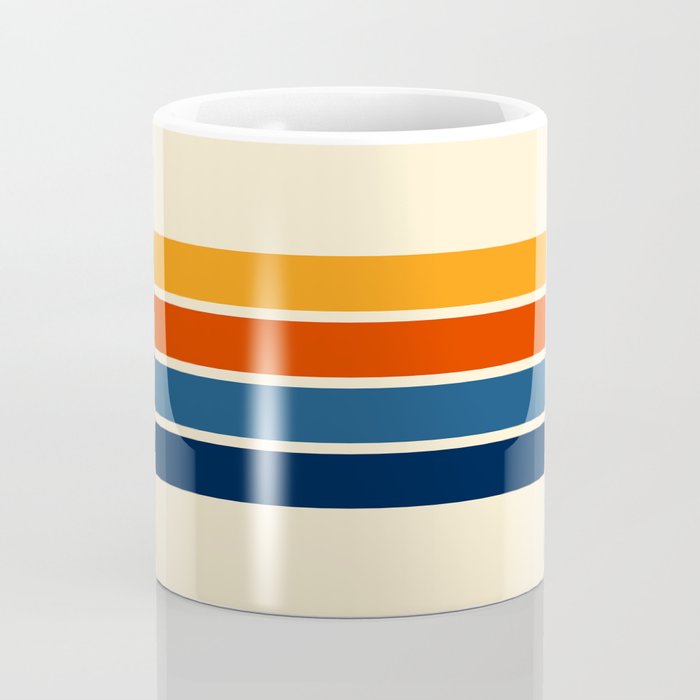 Classic Retro Stripes II Coffee Mug Gallery Image 4