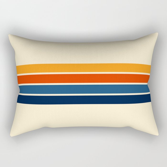 Classic Retro Stripes II Rectangular Pillow Gallery Image 1