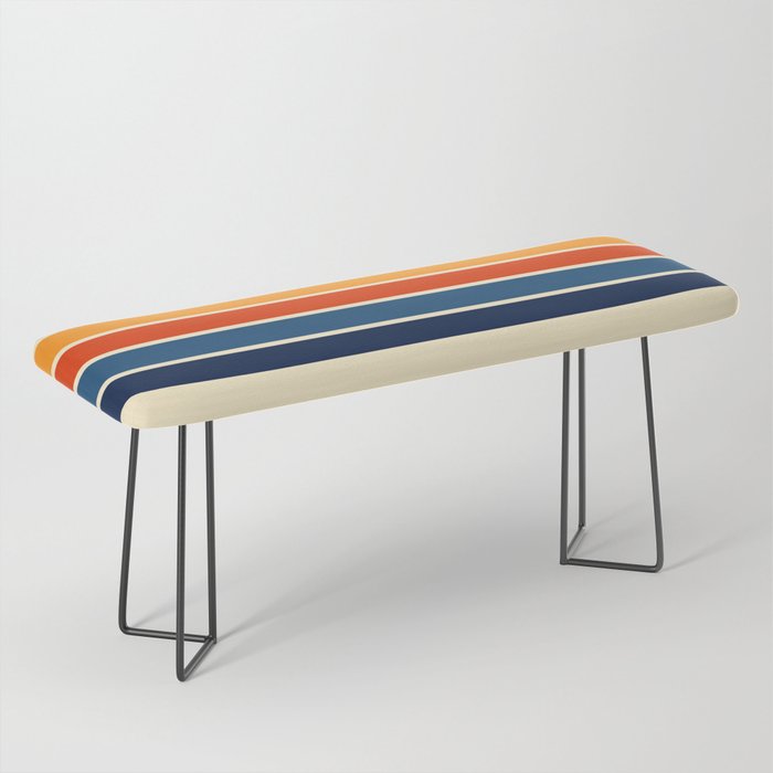 Classic Retro Stripes II Bench Gallery Image 1