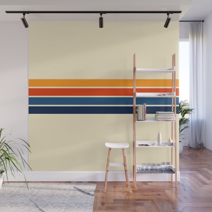 Classic Retro Stripes II Wall Mural Gallery Image 1