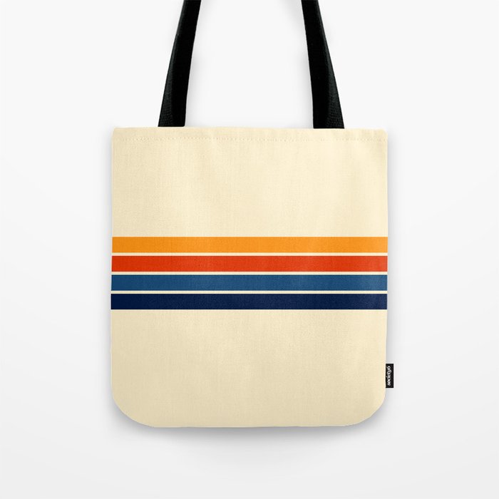 Classic Retro Stripes II Tote Bag Gallery Image 1