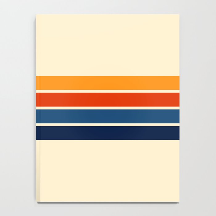 Classic Retro Stripes II Notebook Gallery Image 4