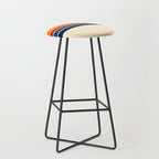 Classic Retro Stripes II Stool Gallery Image 1