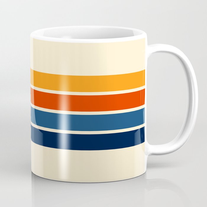 Classic Retro Stripes II Coffee Mug Gallery Image 1