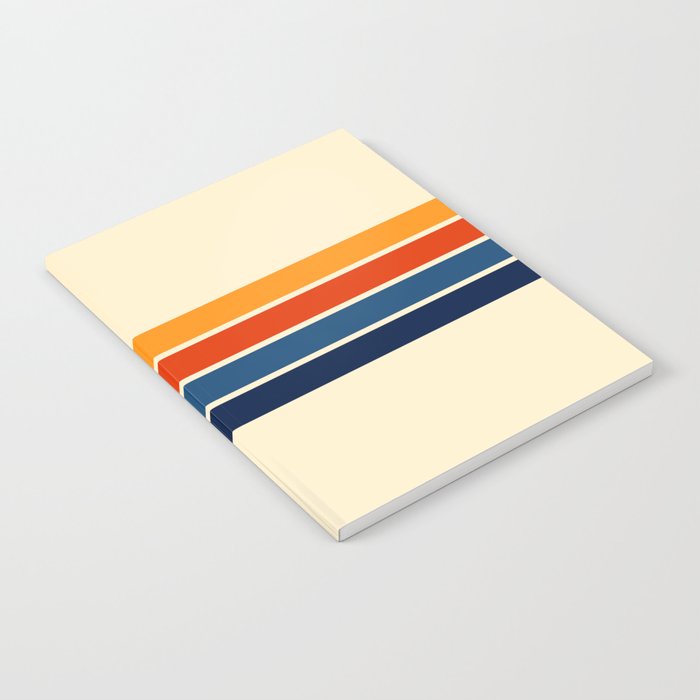 Classic Retro Stripes II Notebook Gallery Image 2