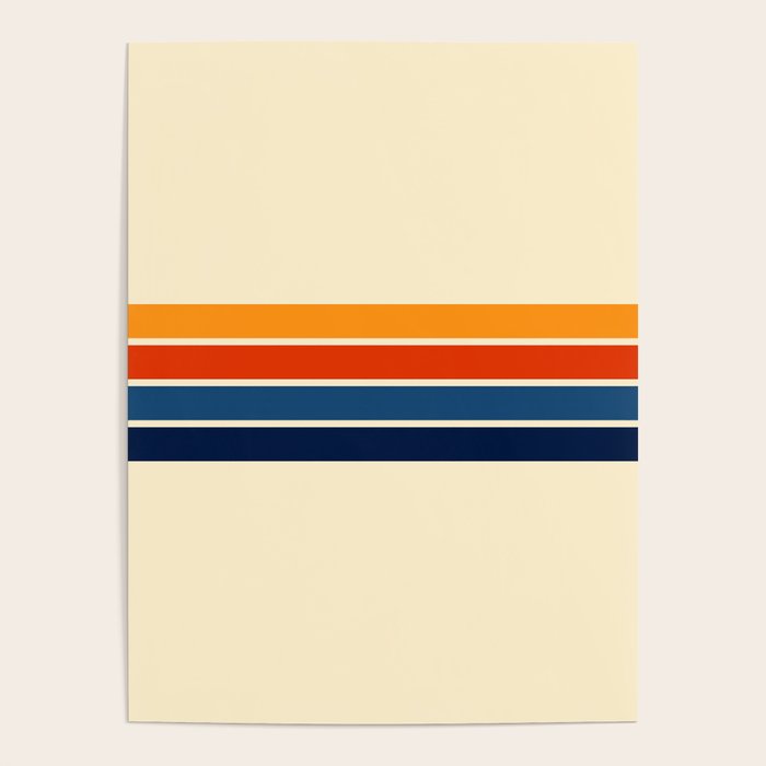 Classic Retro Stripes II Poster Gallery Image 4