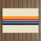 Classic Retro Stripes II Outdoor Rug Gallery Image 1