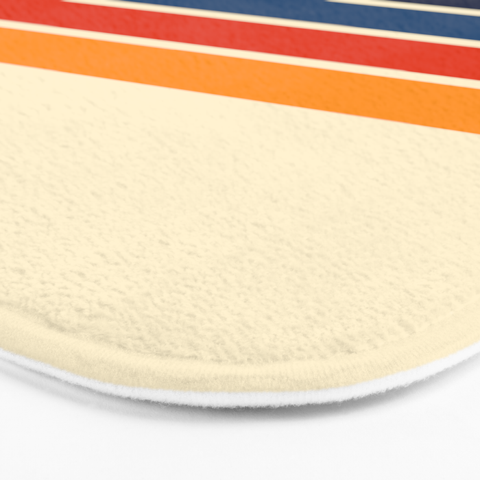 Classic Retro Stripes II Bath Mat Gallery Image 3