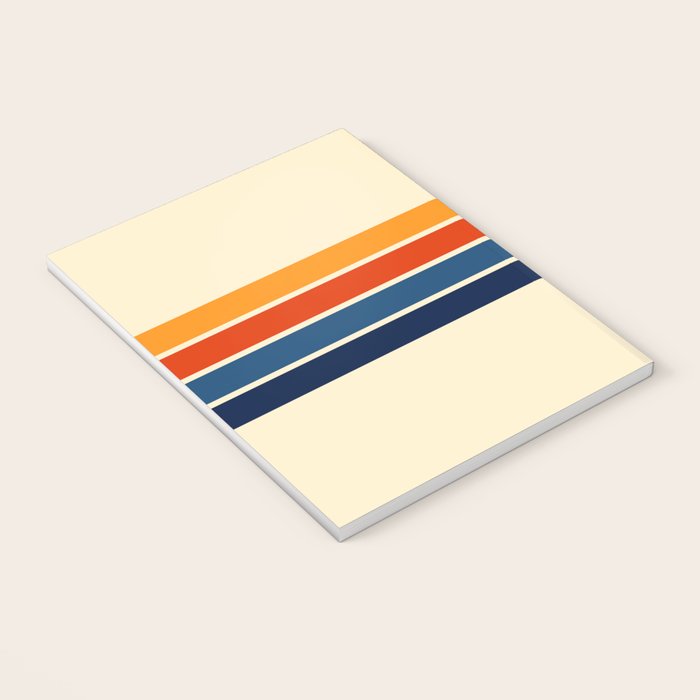 Classic Retro Stripes II Notebook Gallery Image 3