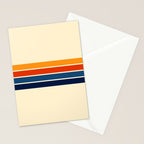 Classic Retro Stripes II Stationery Card Gallery Image 2