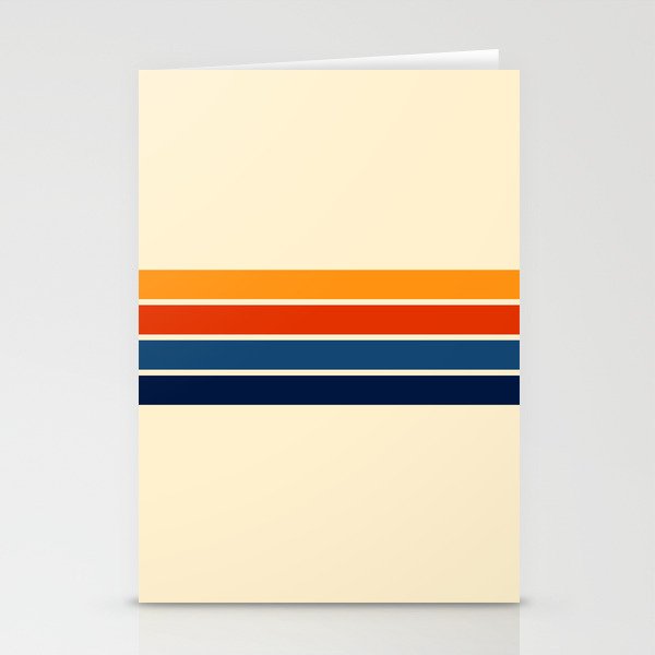Classic Retro Stripes II Stationery Card Gallery Image 1