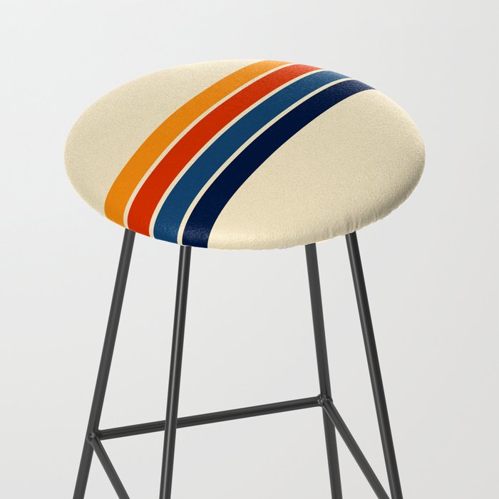 Classic Retro Stripes II Stool Gallery Image 2