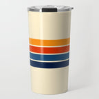 Classic Retro Stripes II Travel Mug Gallery Image 1