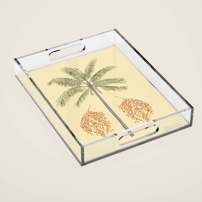 Wax Palm Acrylic Tray Gallery Image 1