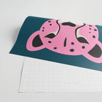 The Stare: Night Race Pink Cheetah Edition Wrapping Paper Gallery Image 2