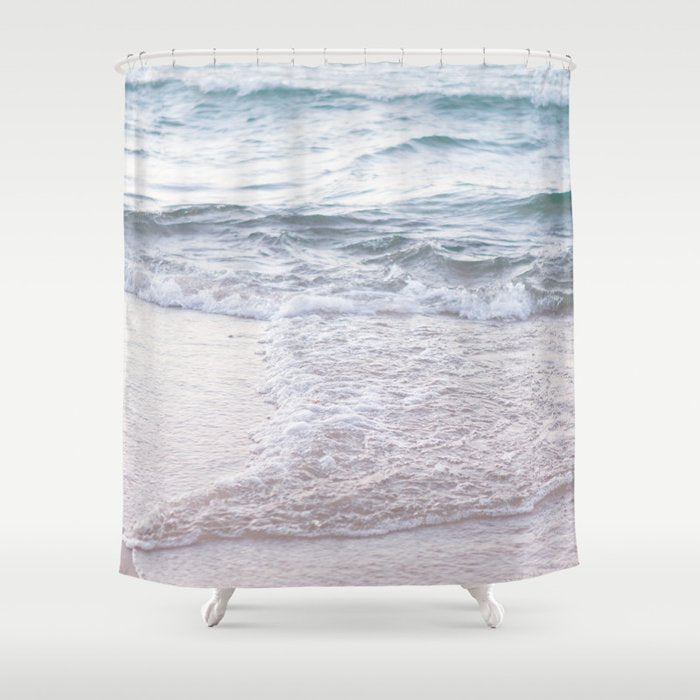 Watching the Waves Shower Curtain Gallery Image 1