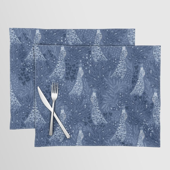 Midnight Peacock Placemat Gallery Image 1