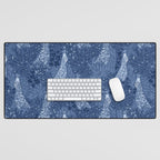 Midnight Peacock Desk Mat Gallery Image 1