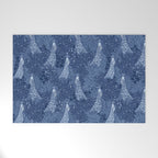 Midnight Peacock Welcome Mat Gallery Image 1