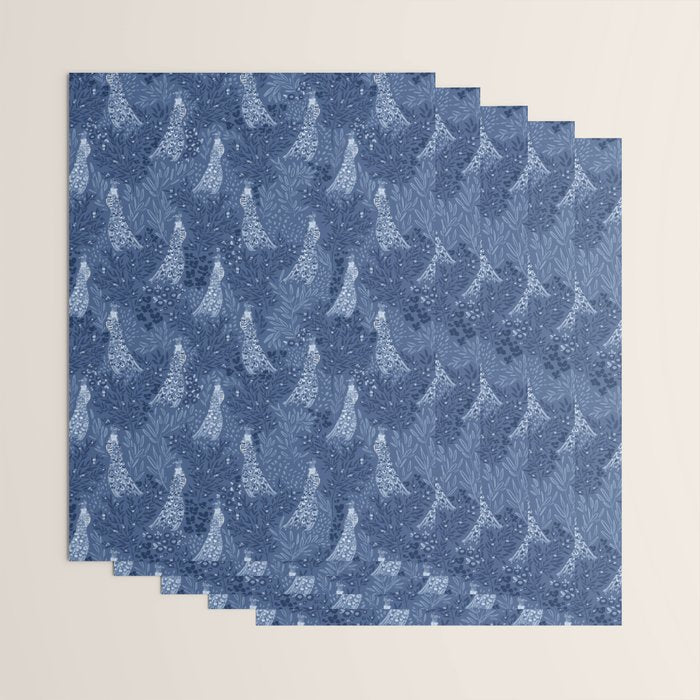 Midnight Peacock Wrapping Paper Gallery Image 3