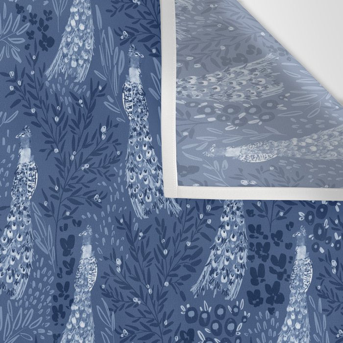 Midnight Peacock Wall Tapestry Gallery Image 3