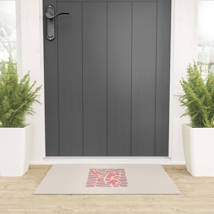 La Fleur French Flower Welcome Mat Gallery Image 3